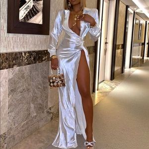 Satin Maxi Dress. Brand New with Tags ! Never worn!